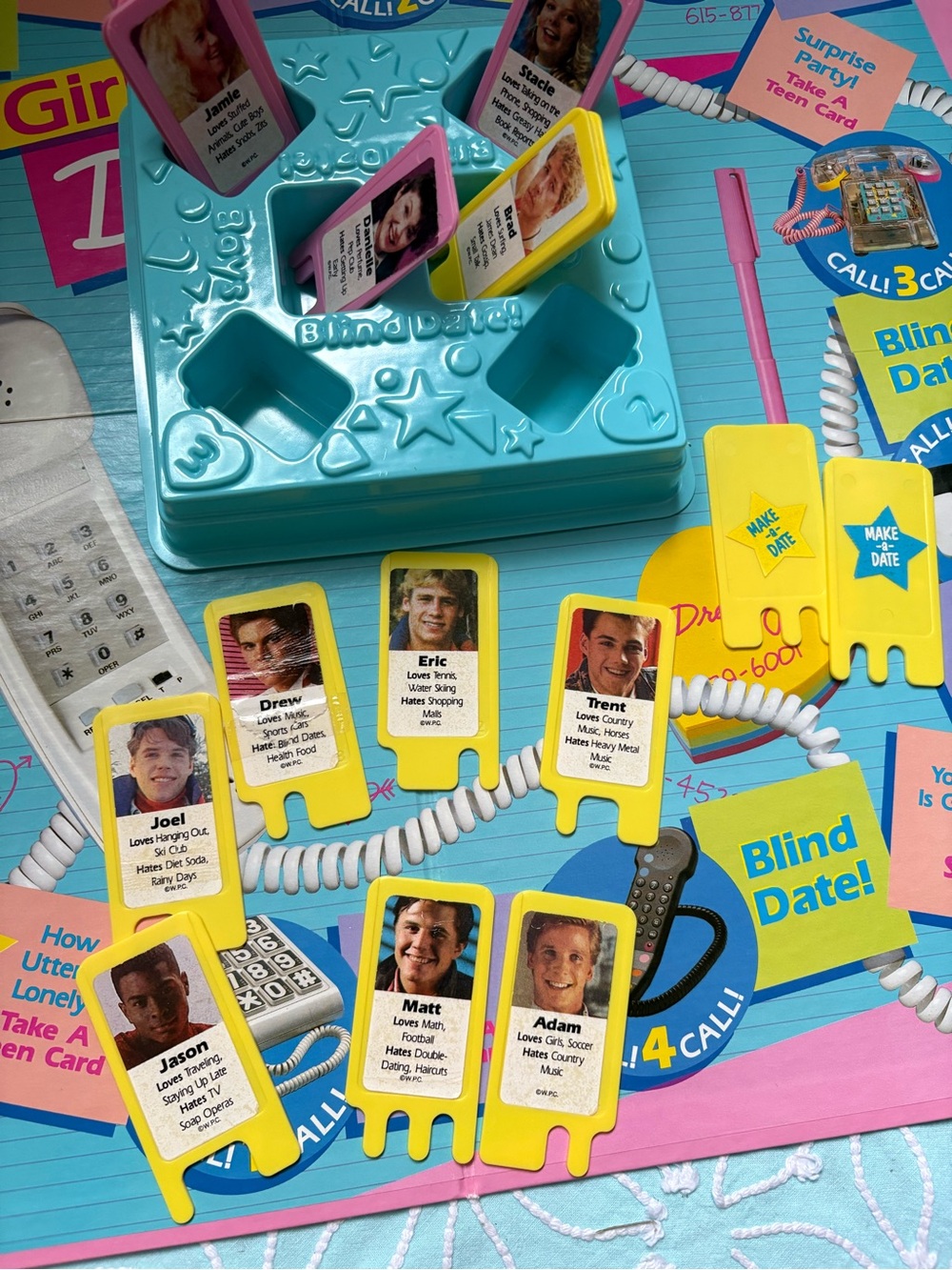 Vintage Girl Talk Dateline Board Game Complete ! - Picture 8 of 16